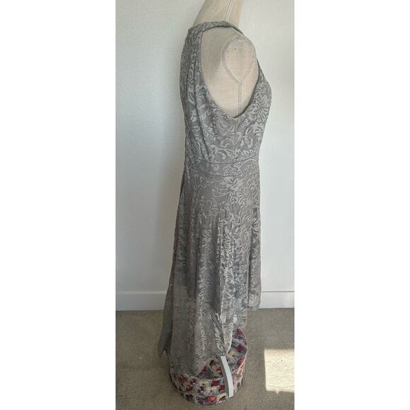 Bery Love Dove Gray High-Lo lace Dress -XL - Picture 3 of 6